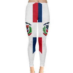 Heart Love Dominican Republic Leggings  by Celenk