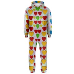 So Sweet And Hearty As Love Can Be Hooded Jumpsuit (men)  by pepitasart