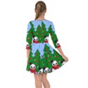 Kawaii Snowman Smock Dress View2