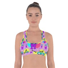 Crazy Cross Back Sports Bra by gasi