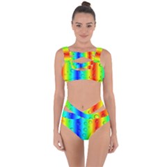 Pattern Bandaged Up Bikini Set  by gasi