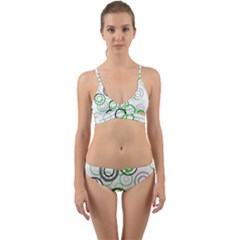 Pattern Wrap Around Bikini Set by gasi