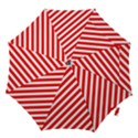 Christmas Red and White Candy Cane Stripes Hook Handle Umbrellas (Medium) View1