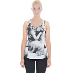 Stippling Drawing Dots Stipple Piece Up Tank Top by Celenk