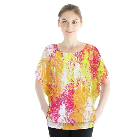 Painting Spray Brush Paint Blouse by Celenk