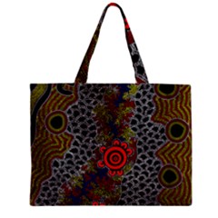 Aboriginal Art - Waterholes Zipper Mini Tote Bag by hogartharts