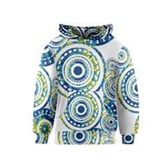 Aboriginal Art - Circles Paisley  Kids  Pullover Hoodie by hogartharts