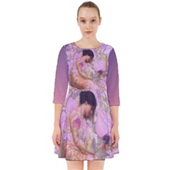 Violets For The Birds  Smock Dress by pastpresents