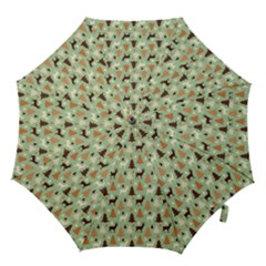 Reindeer Tree Forest Art Hook Handle Umbrellas (medium) by patternstudio