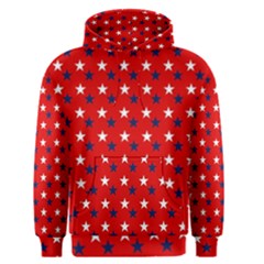 Patriotic Red White Blue Usa Men s Pullover Hoodie by Celenk