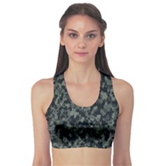 Camouflage Tarn Military Texture Sports Bra by Celenk