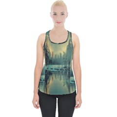 Yosemite Park Landscape Sunrise Piece Up Tank Top by Celenk