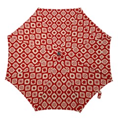 Ornate Christmas Decor Pattern Hook Handle Umbrellas (medium) by patternstudio