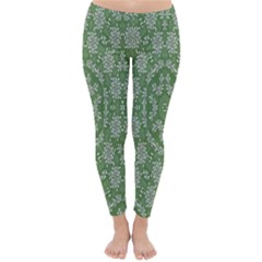 Art Pattern Design Holiday Color Classic Winter Leggings by Celenk