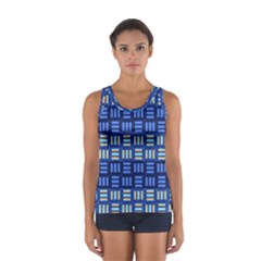 Textiles Texture Structure Grid Sport Tank Top  by Celenk