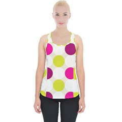 Polka Dots Spots Pattern Seamless Piece Up Tank Top by Celenk