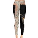 Owl Hiding Peeking Peeping Peek Leggings  View1