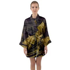 Butterfly Insect Wave Concentric Long Sleeve Kimono Robe by Celenk