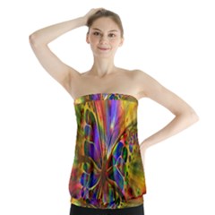 Arrangement Butterfly Aesthetics Strapless Top by Celenk
