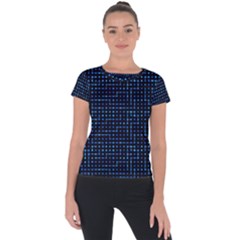 Sci Fi Tech Circuit Short Sleeve Sports Top  by jumpercat