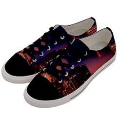 San Francisco Night Evening Lights Men s Low Top Canvas Sneakers by BangZart