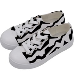 Polynoise Bw Kids  Low Top Canvas Sneakers by jumpercat