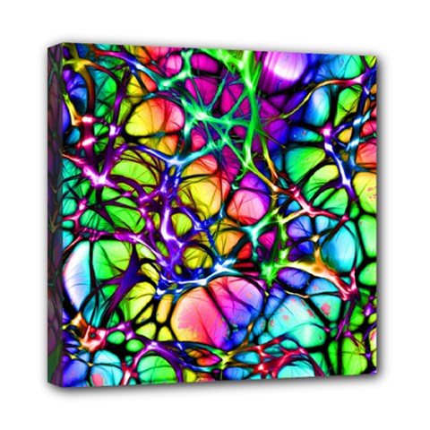Network Nerves Nervous System Line Mini Canvas 8  X 8  by BangZart