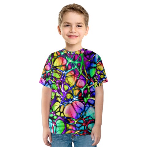 Network Nerves Nervous System Line Kids  Sport Mesh Tee by BangZart