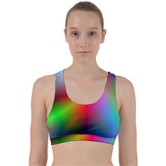 Course Gradient Background Color Back Weave Sports Bra by BangZart