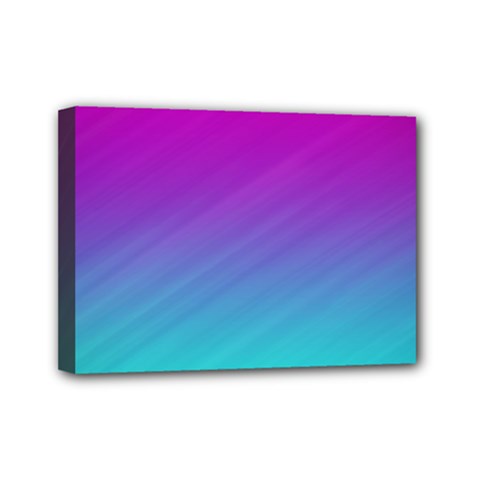 Background Pink Blue Gradient Mini Canvas 7  X 5  by BangZart