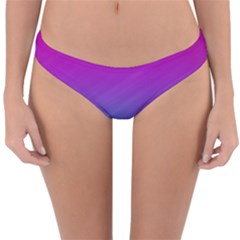Background Pink Blue Gradient Reversible Hipster Bikini Bottoms by BangZart