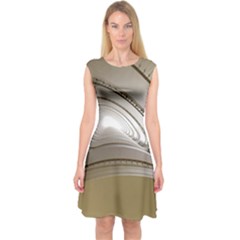 Staircase Berlin Architecture Capsleeve Midi Dress by BangZart