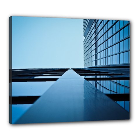 Architecture Modern Building Facade Canvas 24  X 20  by BangZart
