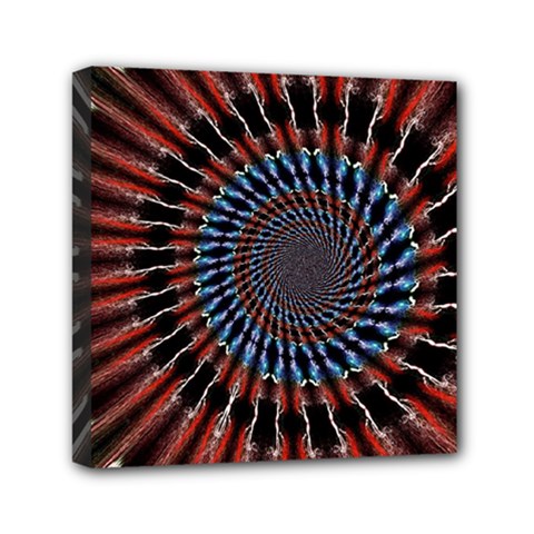 The Fourth Dimension Fractal Noise Canvas Travel Bag by BangZart