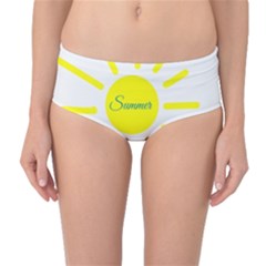 Summer Beach Holiday Holidays Sun Mid-waist Bikini Bottoms by BangZart