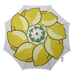 Lemon Fruit Green Yellow Citrus Hook Handle Umbrellas (small) by BangZart