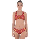 Star Stars Pattern Design Criss Cross Bikini Set View1