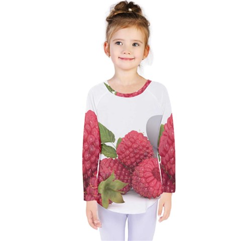 Fruit Healthy Vitamin Vegan Kids  Long Sleeve Tee by BangZart