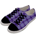 Purple Plaid Original Traditional Men s Low Top Canvas Sneakers View2