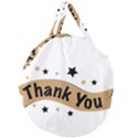 Thank You Lettering Thank You Ornament Banner Giant Round Zipper Tote View2