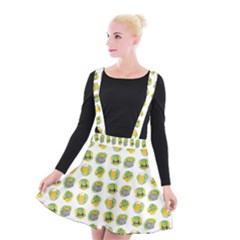 St Patrick S Day Background Symbols Suspender Skater Skirt by BangZart