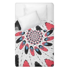 High Contrast Twirl Duvet Cover Double Side (single Size) by linceazul
