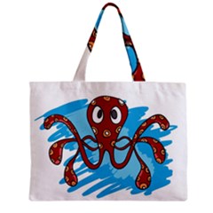 Octopus Sea Ocean Cartoon Animal Zipper Mini Tote Bag by Celenk