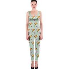 Birds Hummingbirds Wings Onepiece Catsuit by Celenk