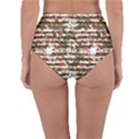 Grunge Textured Abstract Pattern Reversible High-Waist Bikini Bottoms View2