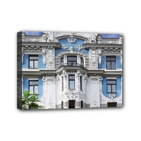 Squad Latvia Architecture Mini Canvas 7  X 5  by Celenk