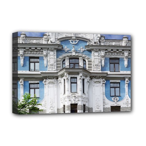 Squad Latvia Architecture Deluxe Canvas 18  X 12   by Celenk