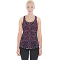Modern Ornate Pattern Piece Up Tank Top View1
