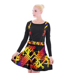Board Conductors Circuits Suspender Skater Skirt by Celenk