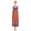 Abstract Art Abstract Background Button Up Chiffon Maxi Dress View1